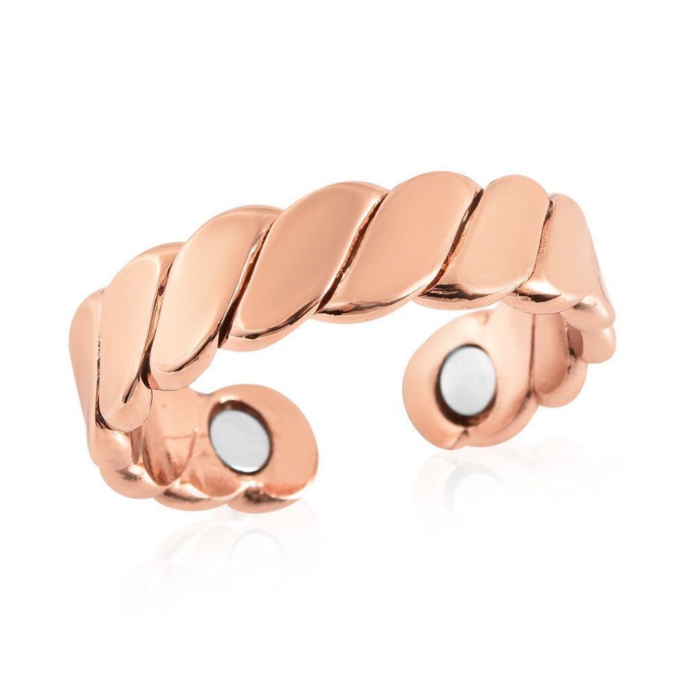 Twisted Rope Pattern Open Shank Ring (Fits Sizes 6-8)